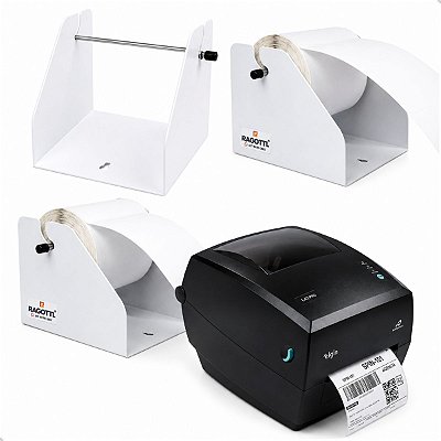 Suporte Externo para Rolo de Etiqueta Térmica 10x15 cm – Até 1000 Etiquetas - RAGOTTI