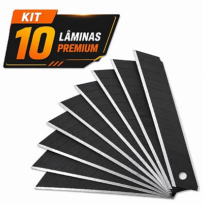 Kit 10 Lâminas Premium SK5 18mm para Estilete