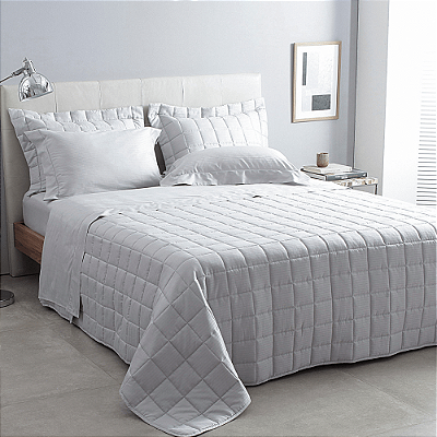 Jogo de Cama Buddemeyer Casal Damask Stripes Cinza