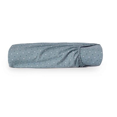 LENÇOL ALT TOQUE ACETINADO 88X188X28 AZUL DIMENSAO