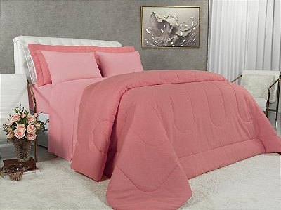EDREDOM COT T MIX 180F QUEEN PATI ROSA