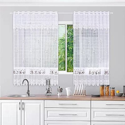 CORTINA BJ FLOR VIVA VIDA 150X210/40 BC CAFE