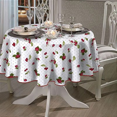 TOALHA DE MESA DOL CLEAN ATHENAS ESTAMPADO 160 RED IOLANDA 4 LUGARES LIMPA FÁCIL