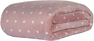 COBERTOR KAC BLANKET VINTAGE 300G QUEEN OFF ROSA