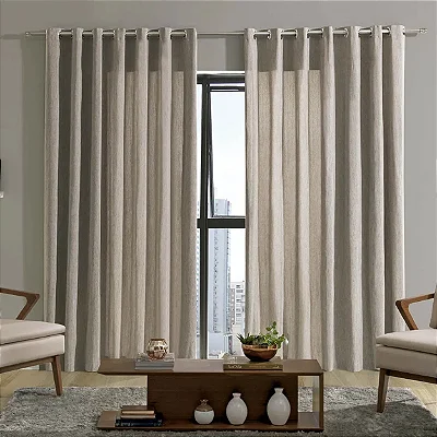 CORTINA BJA RUSTICA NIGER 240X170 AREIA