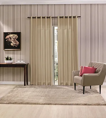 CORTINA BJA RUSTICA 260X230 POLI LATTE