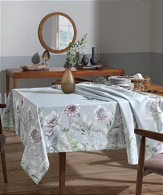 TOALHA DE MESA DOL CLEAN RENOVA 180X180 MELANI D 8 LUGARES LIMPA FÁCIL