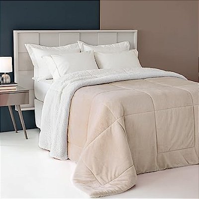 EDREDOM NIA NC HOME KING 220X240 BEGE