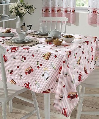 TOALHA DE MESA DOL CLEAN ATHENAS IVANA 2 140X140 4 LUGARES LIMPA FÁCIL