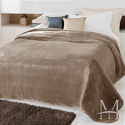 COBERTOR JOL KYOR PLUS UNICOLOR 180X220 BEGE CASAL