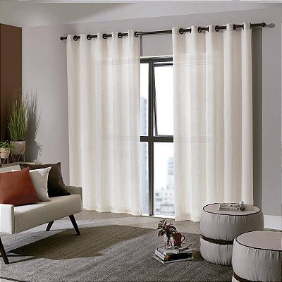CORTINA BJA DUO 540X250 BRUXELAS MARFIM