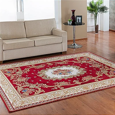 TAPETE NIA TULIPA 200X250 DES 003 VERMELHO