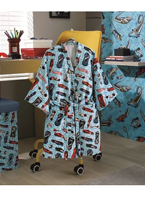 ROUPAO DOL INFANTIL VELOUR LICENCIADO P HOTWEELS