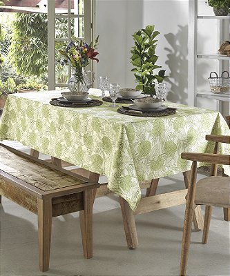 TOALHA DE MESA DOL CLEAN ATHENAS ESTAMPADO 140X140 ELMA 4 LUGARES LIMPA FÁCIL