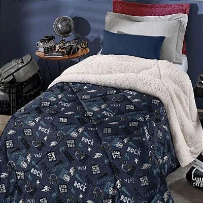 EDREDOM HDR PLUSH SHERPA SOLT EST ROCK 160X235