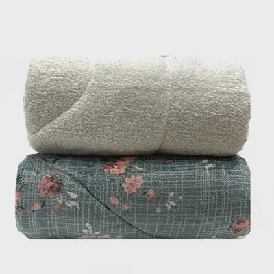 EDREDOM HDR PLUSH SHERPA CASAL EST ROSES 220X235