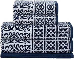 Jogo de Banho Buddemeyer Guimarães Azul/Branco