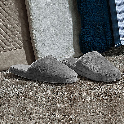Pantufa Niazitex Toque de Seda cor Prata número 35-36