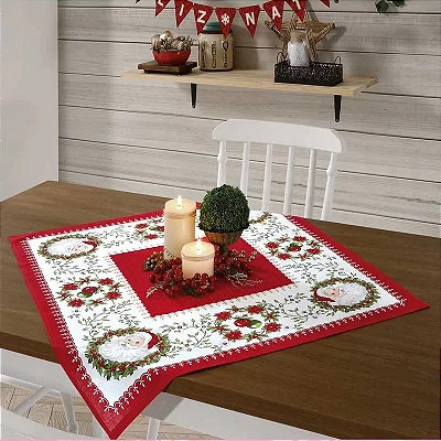 TOALHA DE MESA DOL ATHENAS EST 78X78 NATAL 91