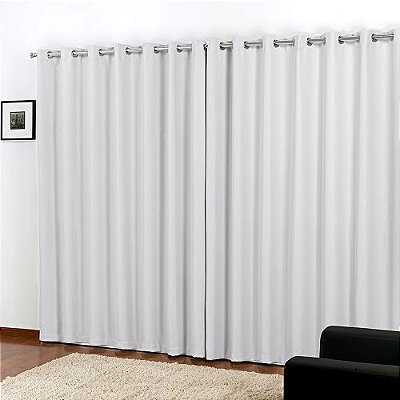 CORTINA NIA BLACKOUT TECIDO NC 260X180 BRANCO
