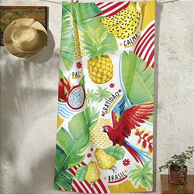 T PRAIA DOL VELOUR ESTAMPADO 76X152 BRASILIDADE 01