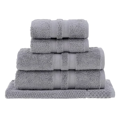 Jogo de Banho Buddemeyer Algodão Egípcio 5pcs Cinza