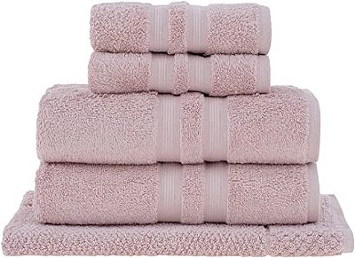 Jogo de Banho Buddemeyer Algodão Egípcio 5pcs Rosa