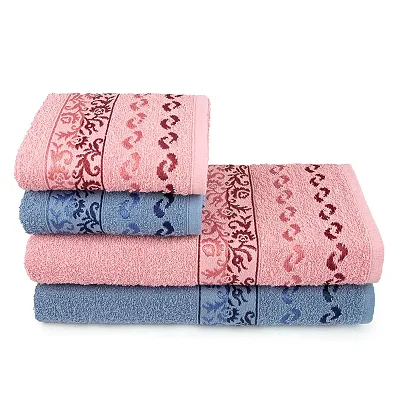 Jogo de Banho Lufamar 4pcs Campestre Camelia