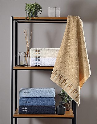 Jogo de Banho Lufamar 4pcs Amaya Lazuli