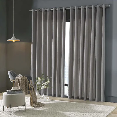 CORTINA BJA RUSTICA 540X250 PANTEX TITANIO