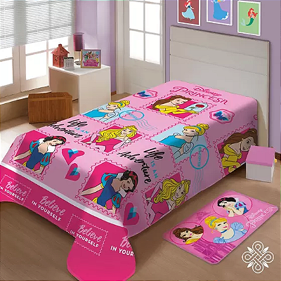 MANTA JOL DISNEY FUN C/CINTA 150X200 AMIGAS PRINC