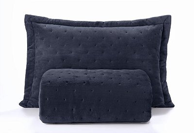 Cobertor Hedrons Ultraplush Queen 2,35x260 Azul Cosmos