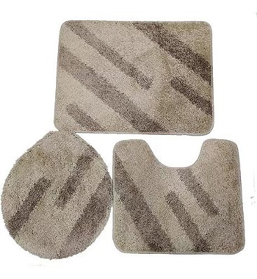 Jogo de Banheiro Jolitex Resort 3pcs Bege