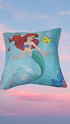 CAPA ALMOFADA HDR DISNEY 45X45 ARIEL