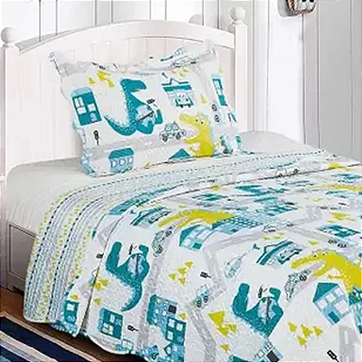 KIT COLCHA CAM EVOL INFANTIL 160X230 DINOS