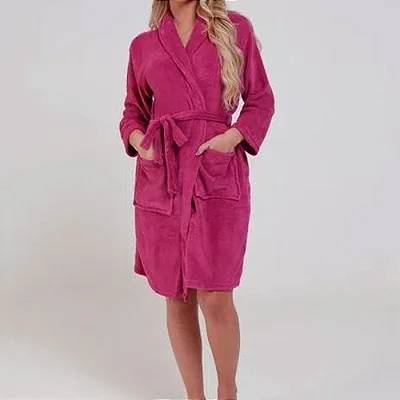 ROUPAO ATL MICRO KIMONO S/GOLA SOFT ROSA P