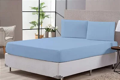 LENÇOL AVULSO ENC PREMIUM LINEA QUEEN AZUL
