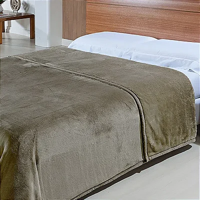 COBERTOR NIA TOQUE DE SEDA ARTICO 220X240 BEGE QUEEN