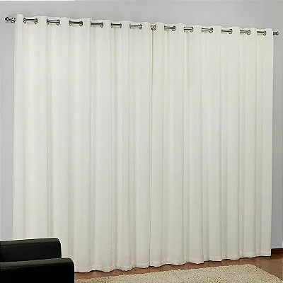 CORTINA NIA LINHO DUPLEX 400X250 BRANCO