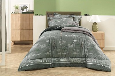 JG CAMA KAR MILITAR 3PCS SOLTEIRO