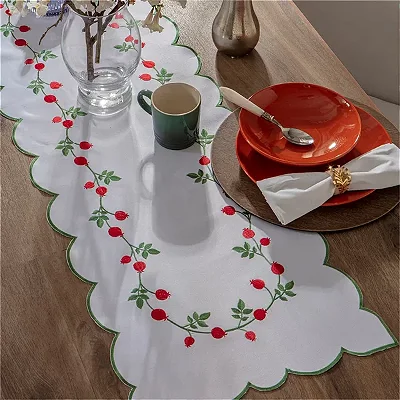 TRILHO MESA JOL CORAL FLORA 40X180 BR/VERMELHO