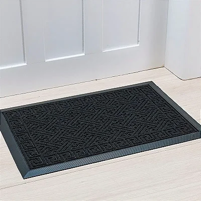 TAPETE NIA PORTA LIMA 60X90 DES 001 PRETO