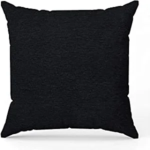 CAPA ALMOFADA NIA FLANNEL CORDUROY 43X43 PRETO