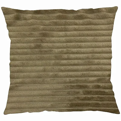 CAPA ALMOFADA NIA FLANNEL CORDUROY 43X43 BEGE