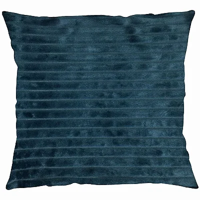 CAPA ALMOFADA NIA FLANNEL CORDUROY 43X43 AZUL