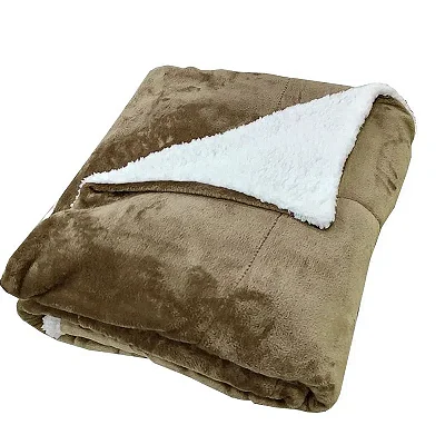 COBERDROM NIA FLANNEL 220X240 KAKI QUEEN