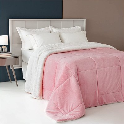 COBERDROM NIA FLANNEL 180X220 ROSE