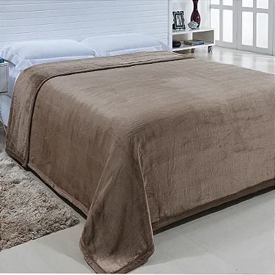 Cobertor Niazitex Toque de Seda Artico Casal Nc 180X220 Kaki