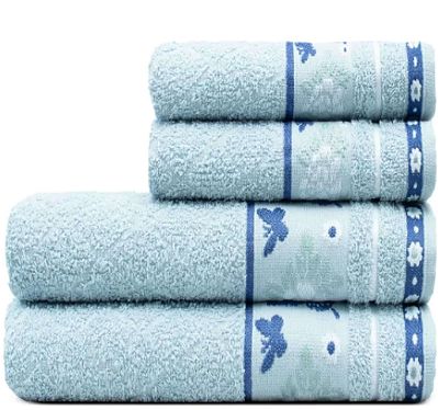 Jogo de Banho Appel Garden 4pcs Azul Névoa