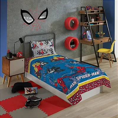 JG CAMA LEP MICROFIBRA SOLT EST 3PCS SPIDER MAN